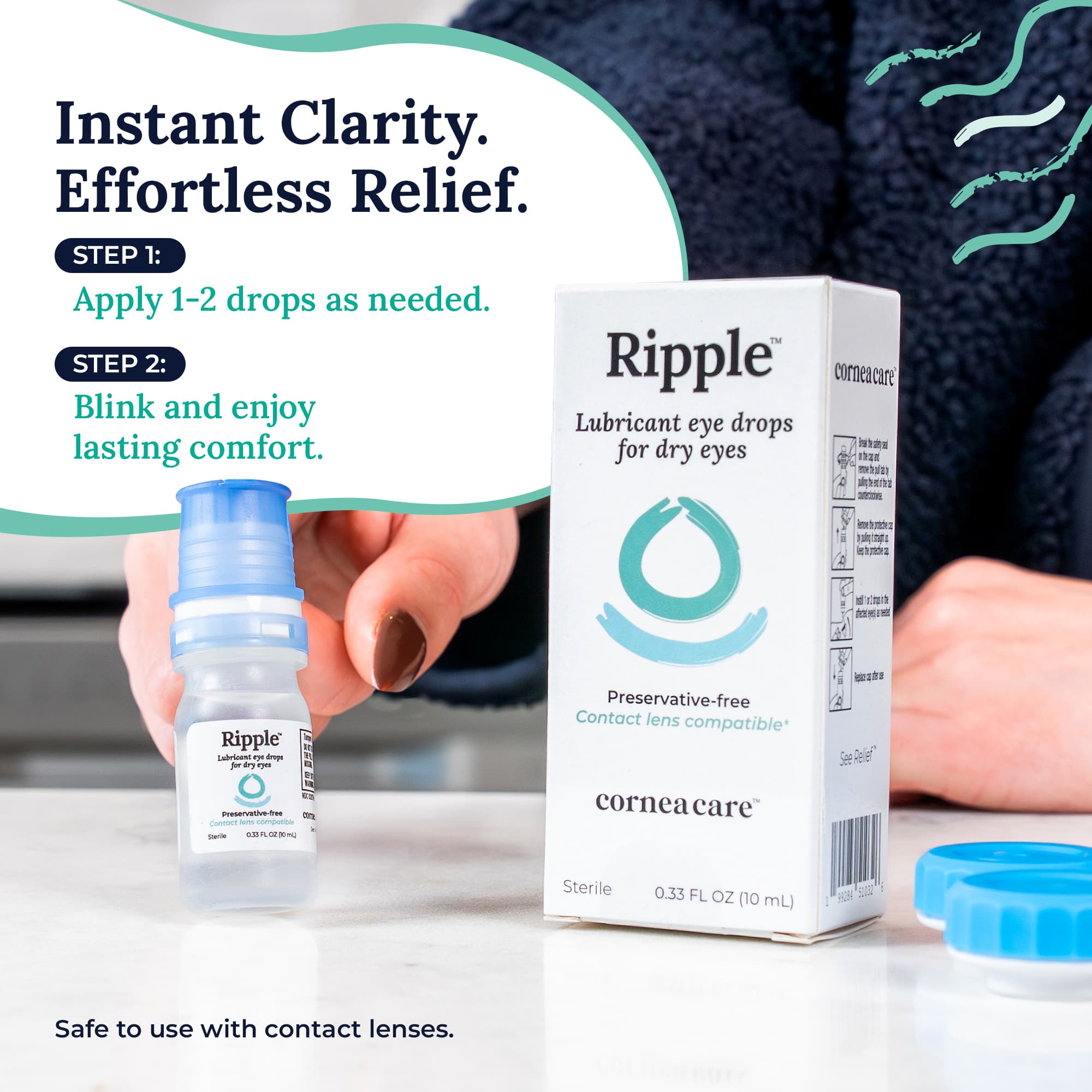 Lubricant Drops for Contact Users