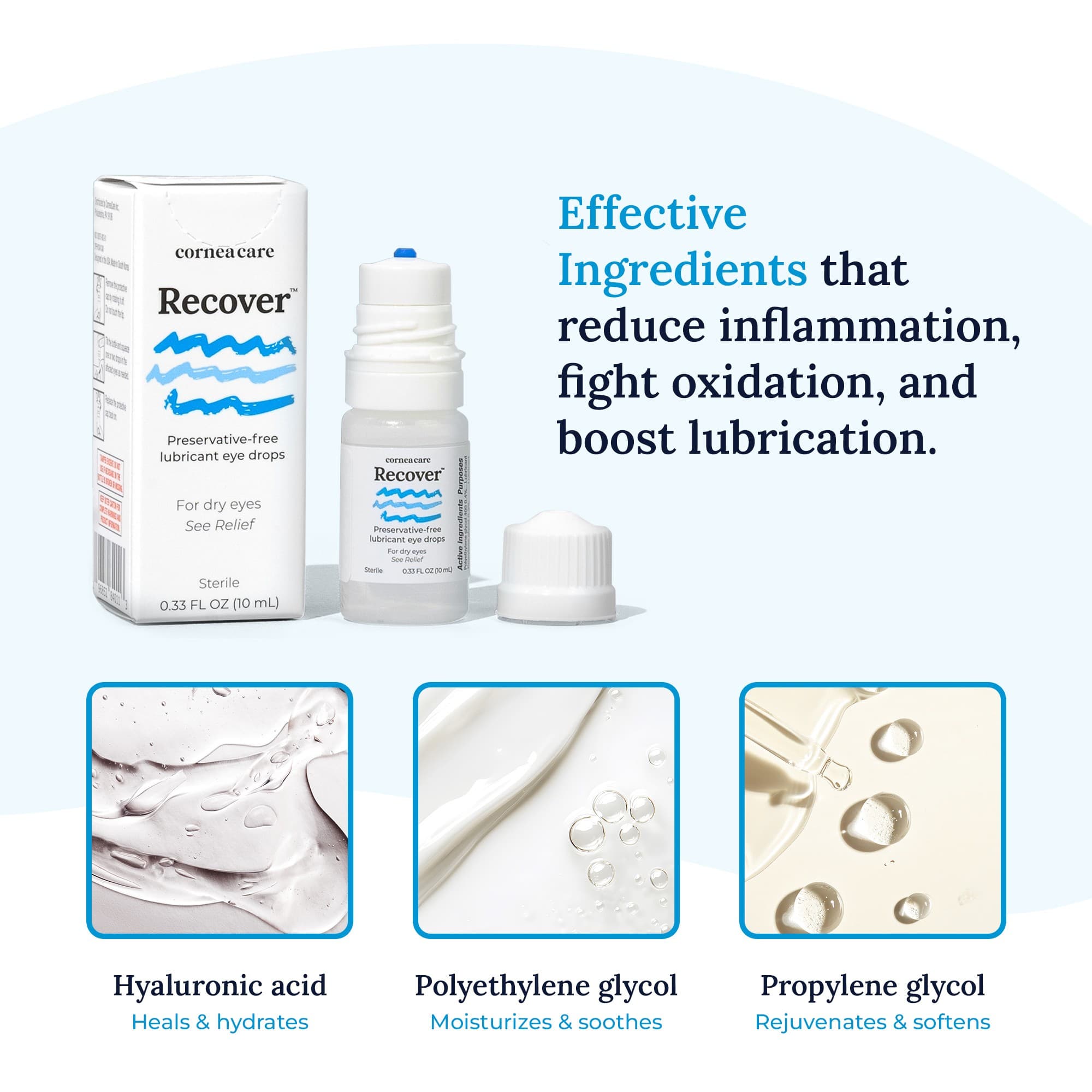 Recover Preservative Free Artificial Tears Ingredients