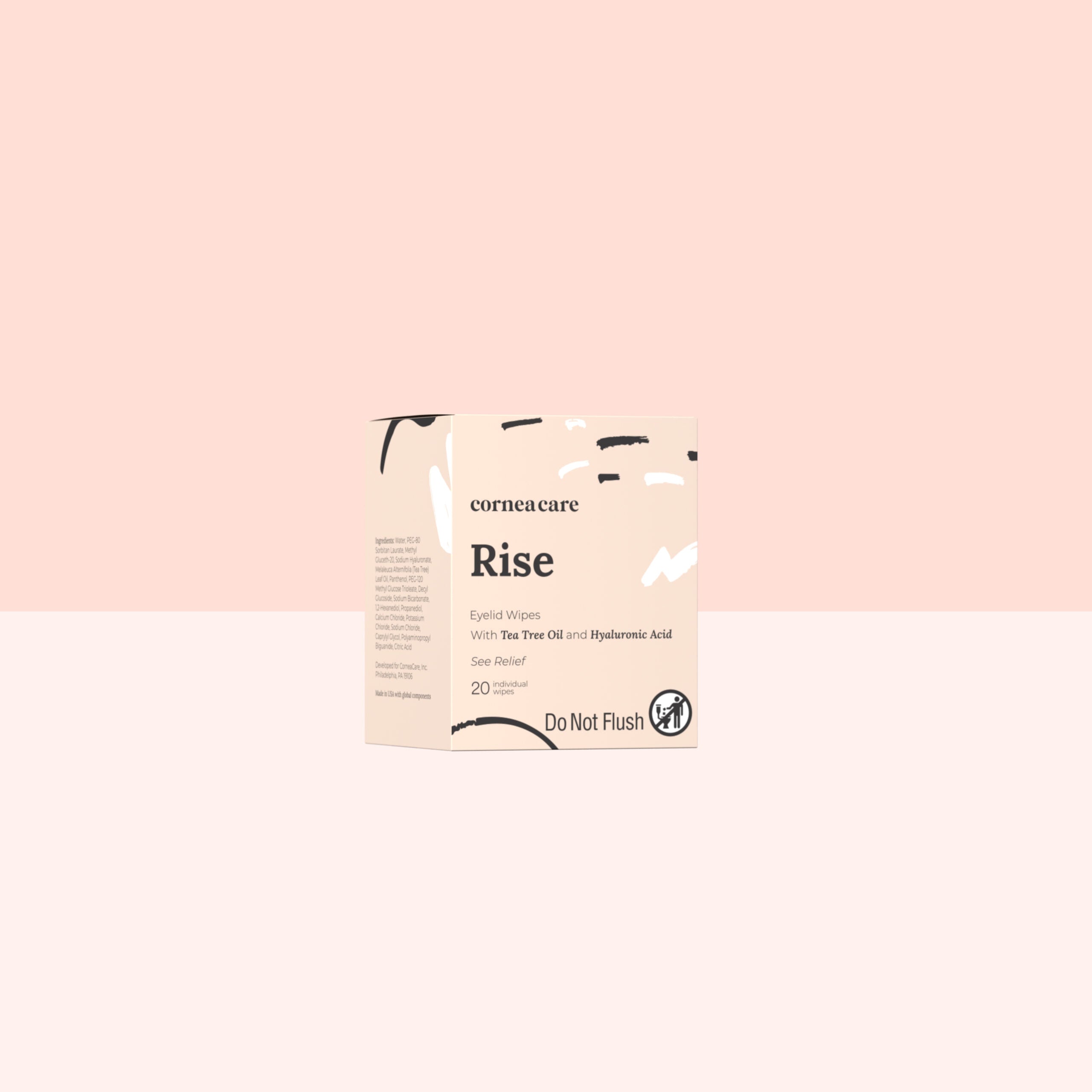 CorneaCare Rise Eyelid wipes 20 Count